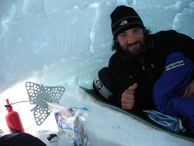 Ryan in an Igloo