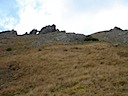 Looking up at the saddle