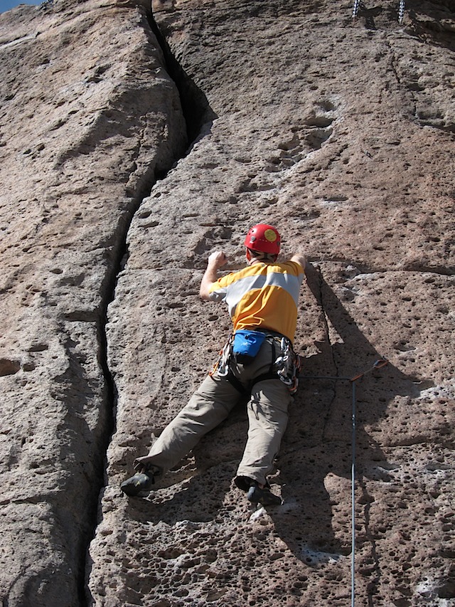 Pocket climb